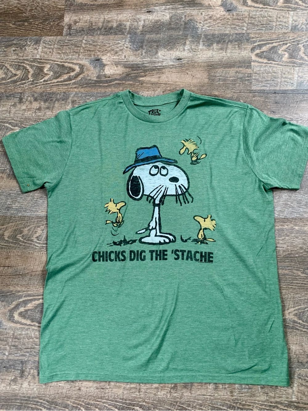 True Vintage Green Graphic Tee - Crew Neck
